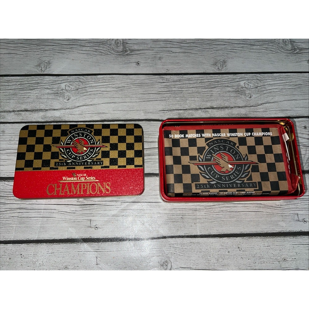 NASCAR Winston Cup Series 25th Anniversary Champions 50 Book Matches in Tin